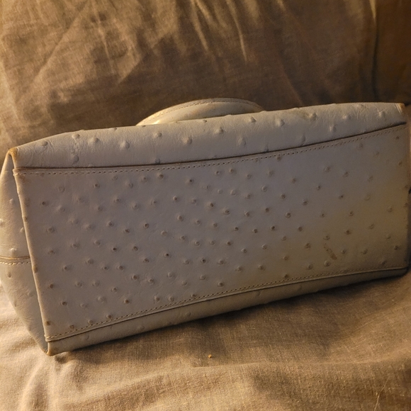 Coach handbag baby blue/ gray blue riveted cross-body strap included - Picture 8 of 11